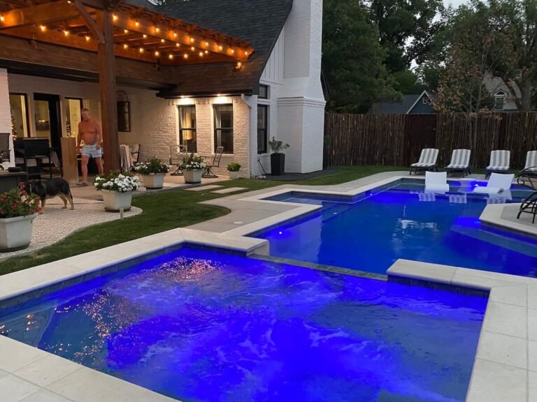 backyard pool light installation services in Amarillo.