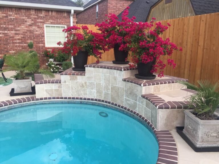 landscaping with pool