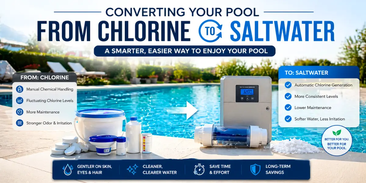 Can you convert a chlorine pool to saltwater pool?