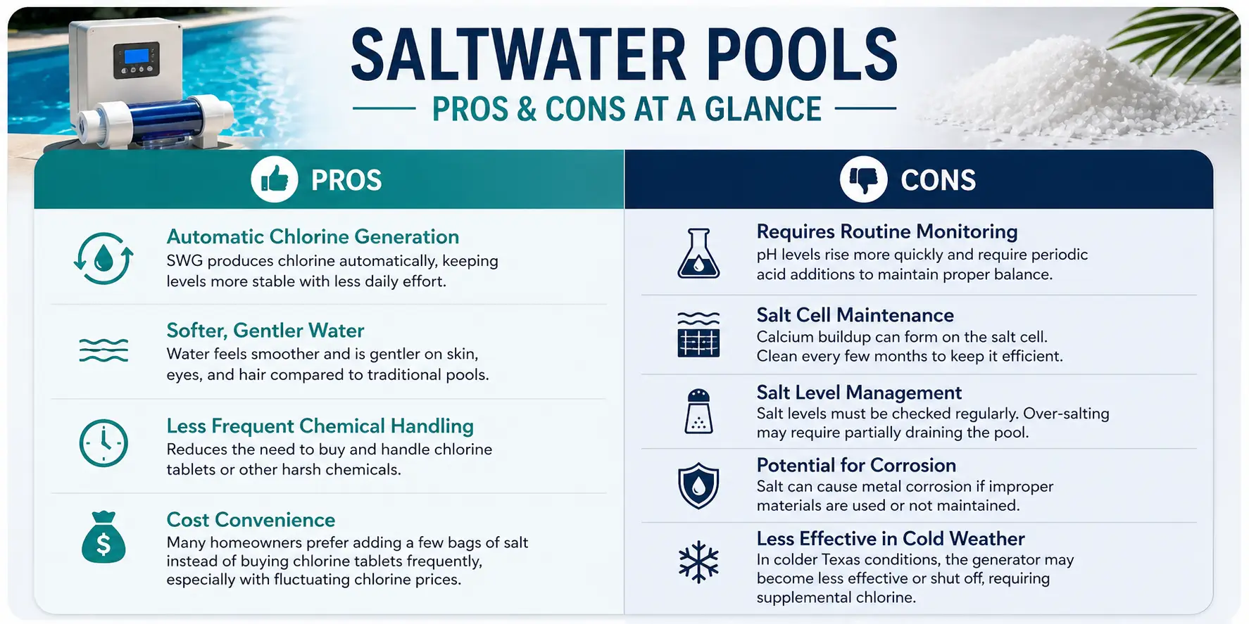 Pros and Cons of Saltwater Pools
